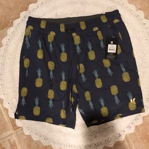 NWT Hurley Volley Swim Short - Grey Pineapple
